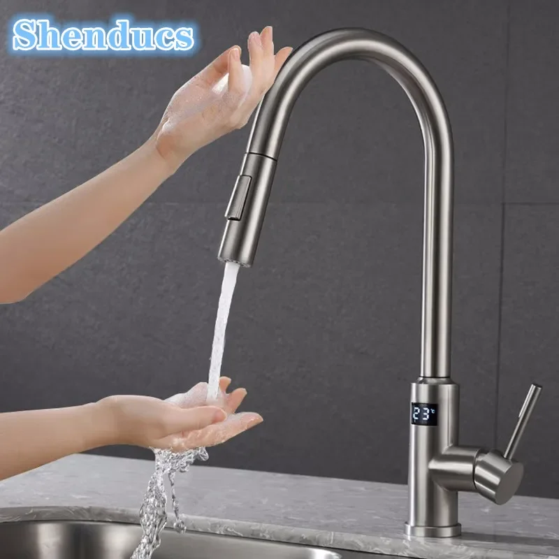 Commercial Kitchen Faucets - Digital Touch on Kitchen Faucet 304