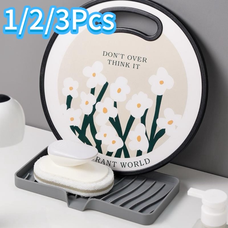Commercial Dishwasher Table - Self Draining Soap Bar Holder Silicone
