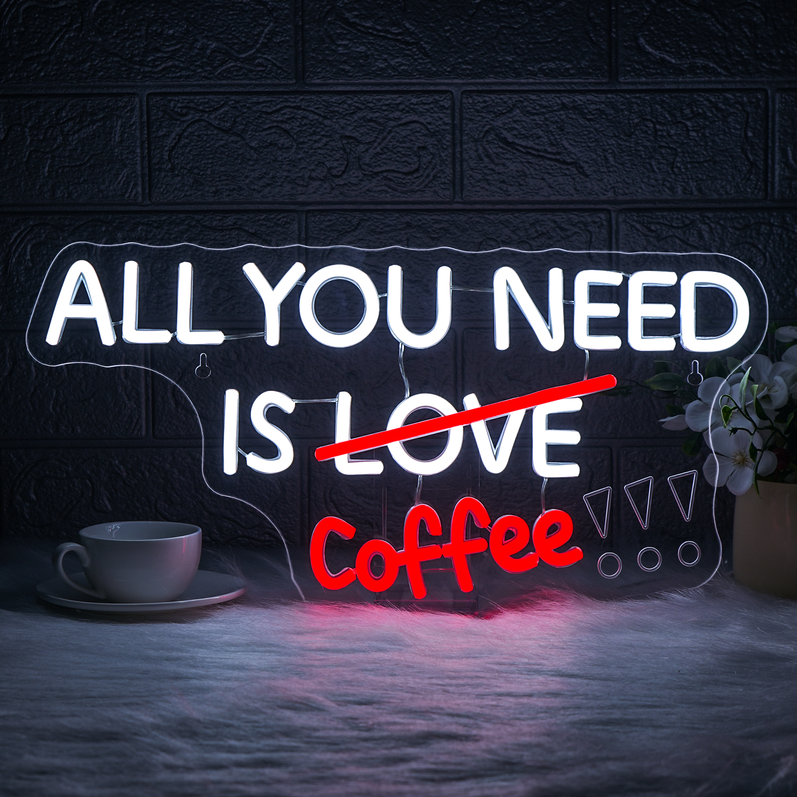 Commercial Kitchen Needs - All You Need Is Coffee Neon