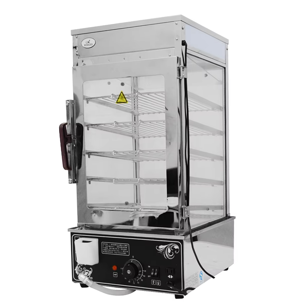 Commercial Steamer Cabinet - XEOLEO Commercial 5-Layer Electric Bun Steamer