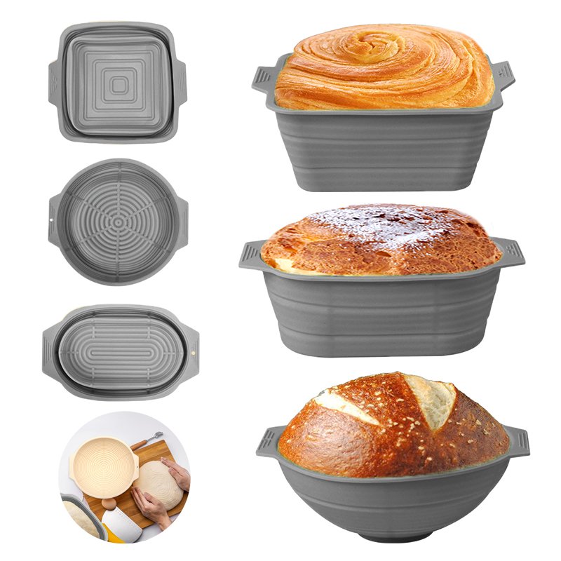 Crepe Maker Griddle - Collapsible Silicone Bread Non-stick Bread Proofing
