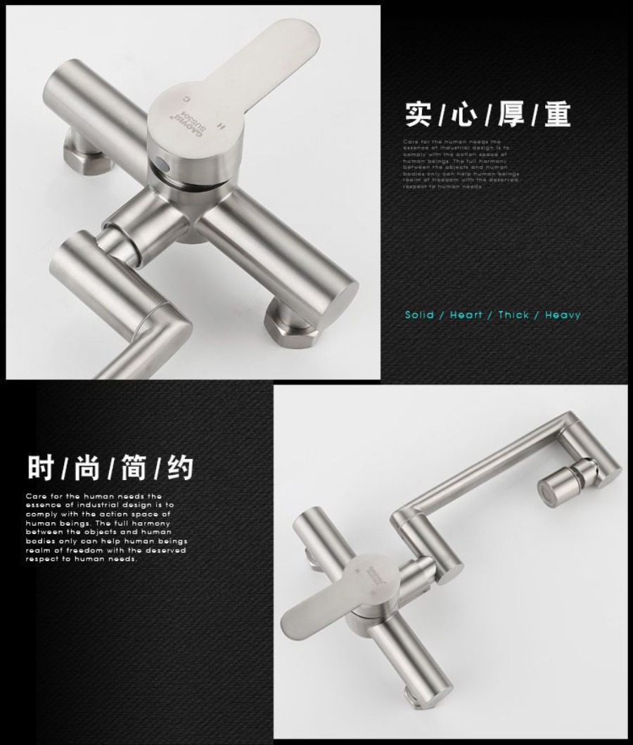 Stainless Steel Wall Mounted K - Commercial Kitchen Faucets recension och pris