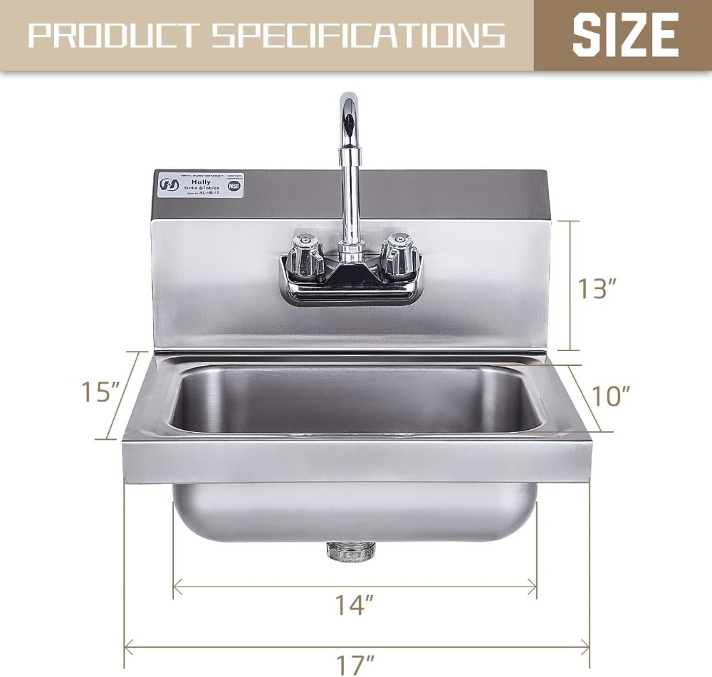 Commercial Wall Mount Hand Bas - Commercial Kitchen Faucets recension och pris