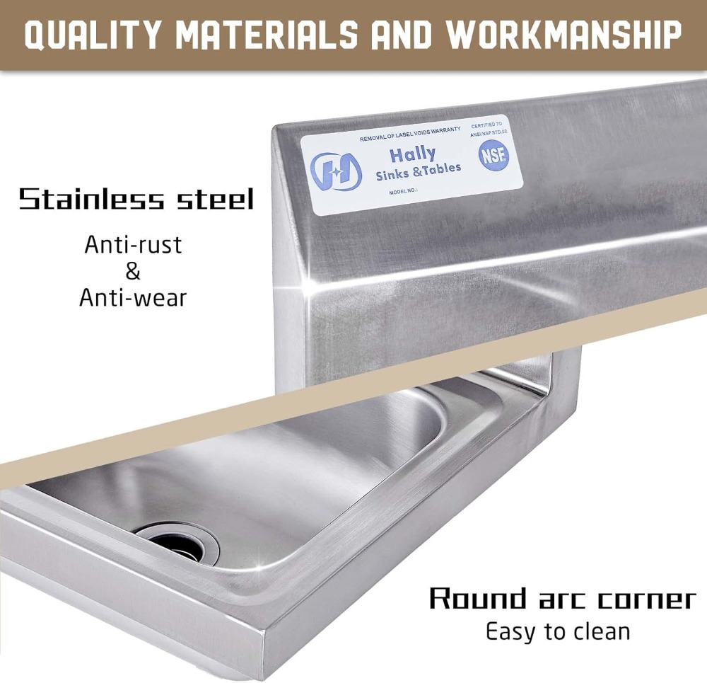Commercial Wall Mount Hand Bas - Commercial Kitchen Faucets recension och pris
