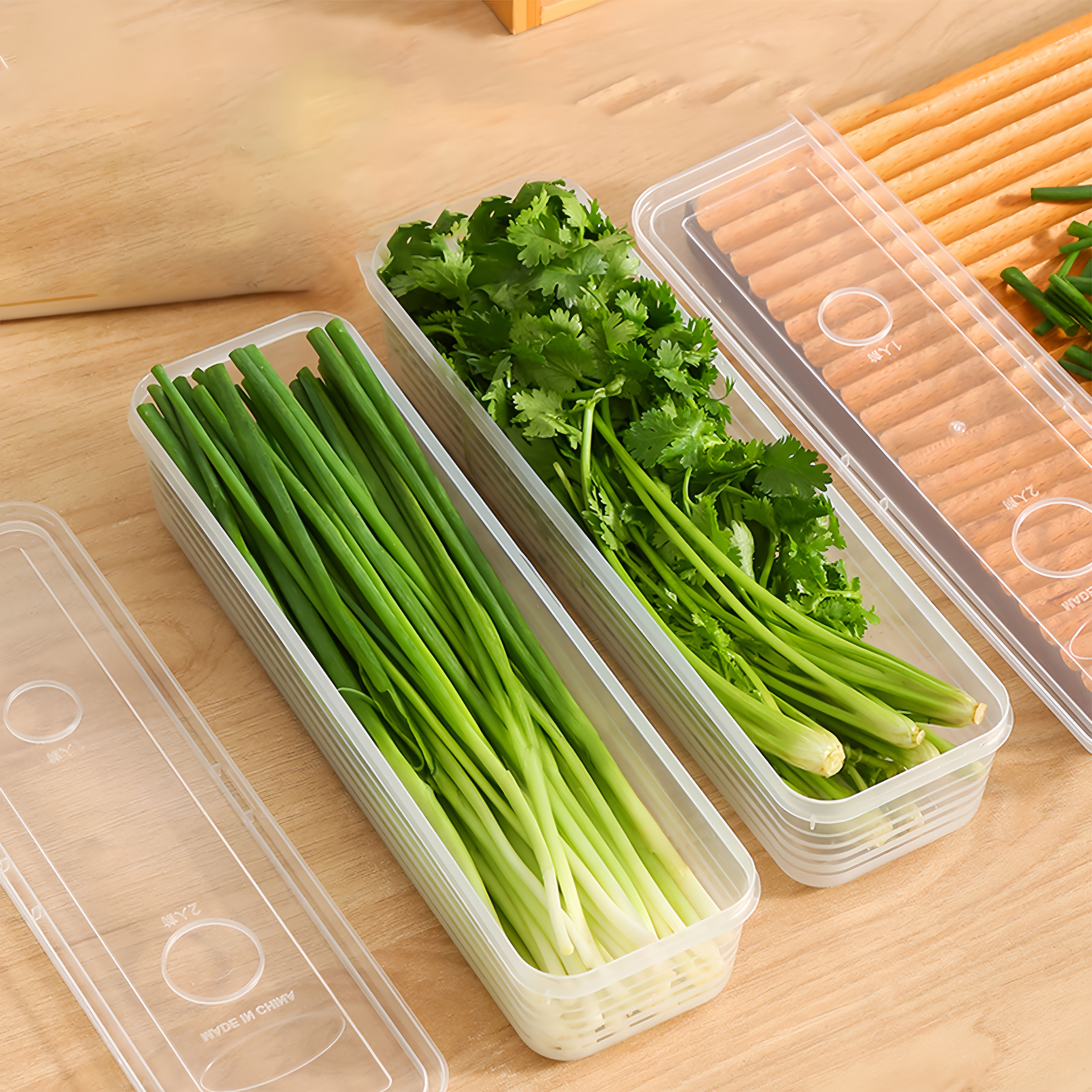 2/4/6pcs Food Vegetable Storag - Commercial Kitchen Refrigerator recension och pris