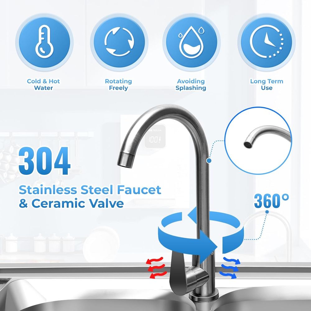Commercial Stainless Steel Dou - Commercial Kitchen Faucets recension och pris