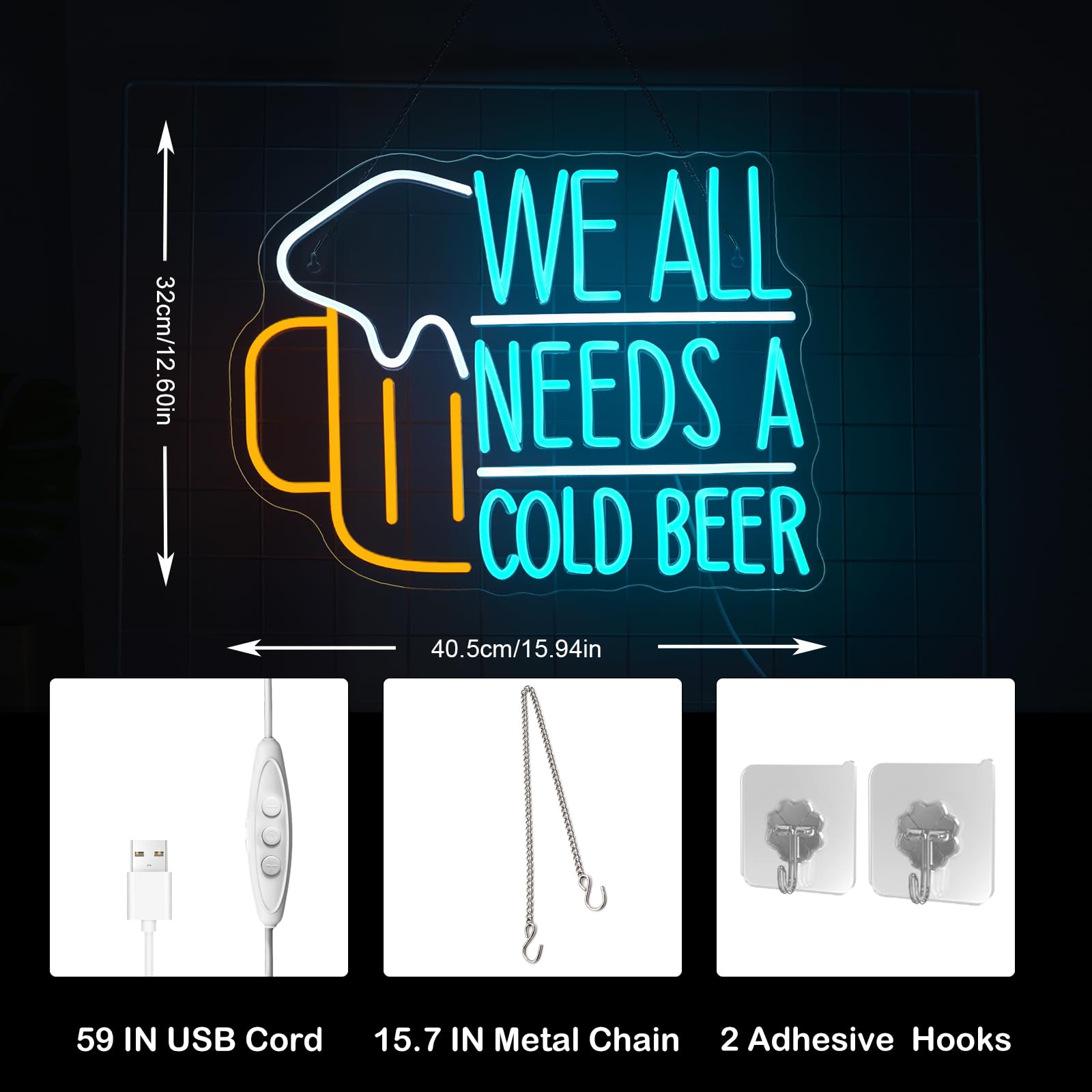Beer Neon Sign LED Light Sign  - Commercial Kitchen Needs recension och pris