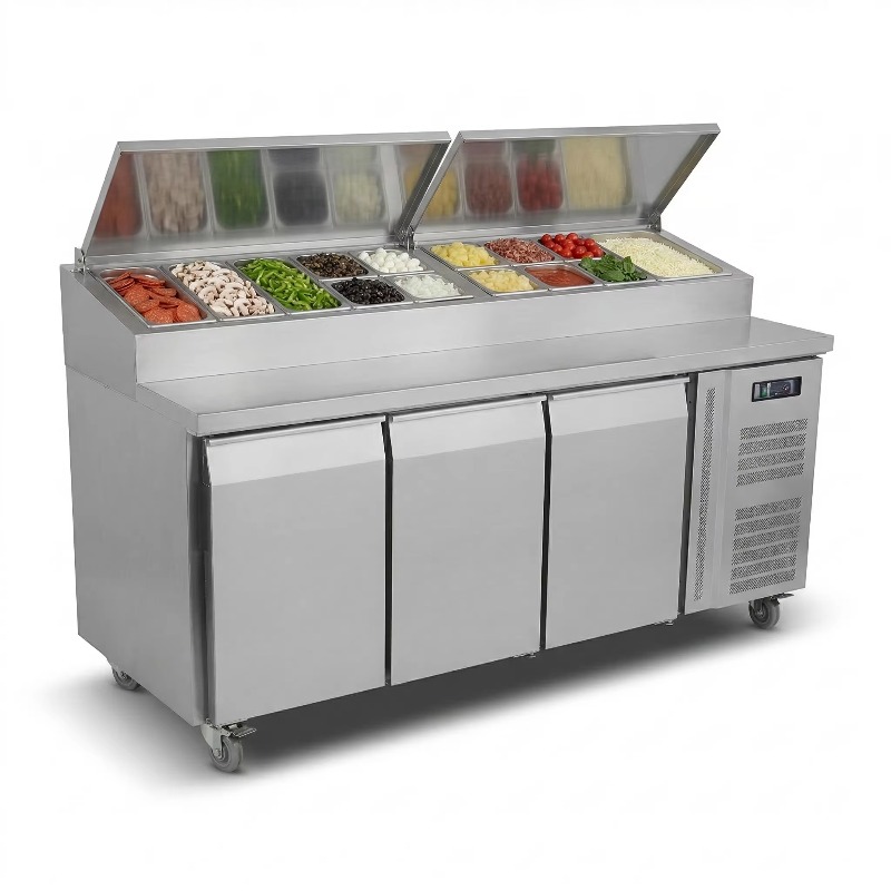 OEM Counter Fridge Sandwich Pr - Commercial Kitchen Refrigerator recension och pris