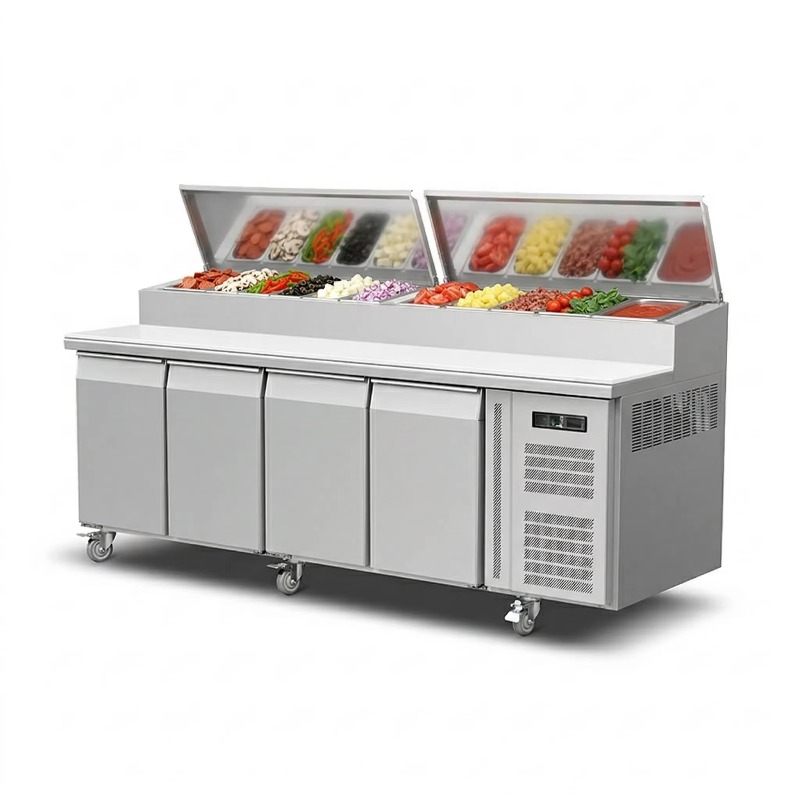 OEM Counter Fridge Sandwich Pr - Commercial Kitchen Refrigerator recension och pris