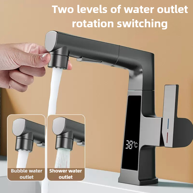 Digital Display Pulling Faucet - Commercial Kitchen Faucets recension och pris