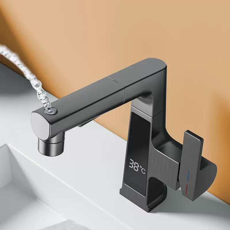 Digital Display Pulling Faucet - Commercial Kitchen Faucets recension och pris