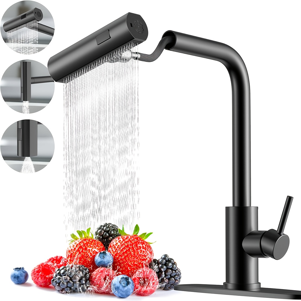 1 PC Black Kitchen Faucet With - Commercial Kitchen Faucets recension och pris