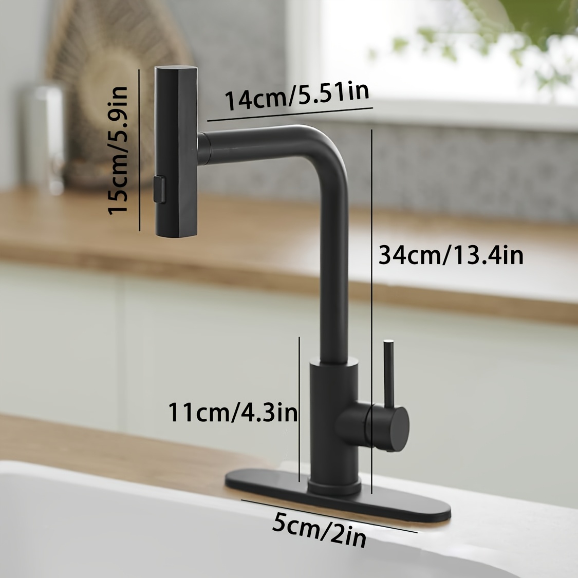 1 PC Black Kitchen Faucet With - Commercial Kitchen Faucets recension och pris