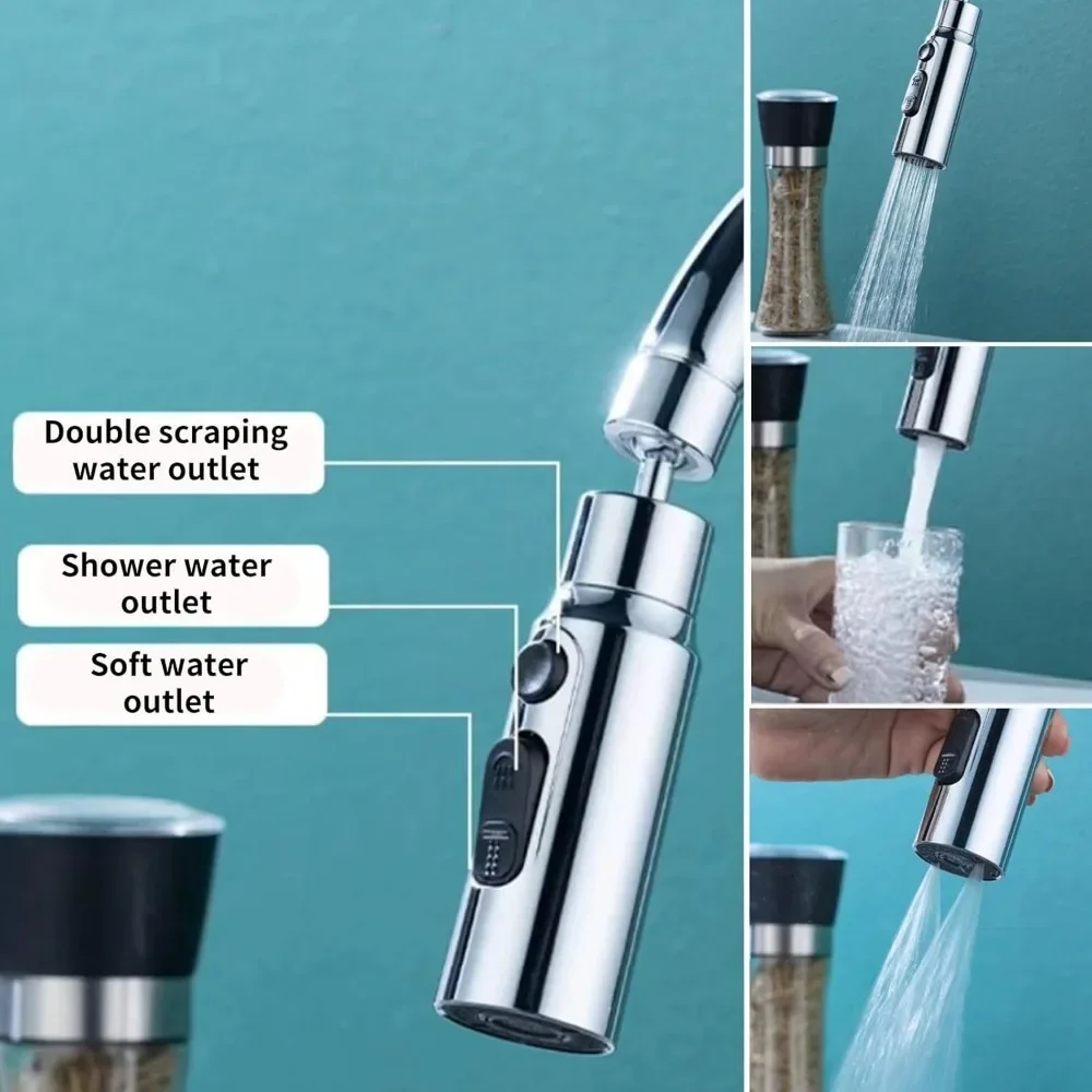 1pc 3 in1 Flexible Kitchen Fau - Commercial Kitchen Faucets recension och pris