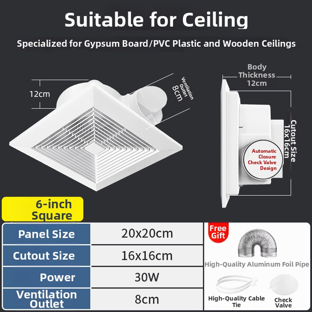 6 Inches 8 Inches 9 Inches Cei - Commercial Kitchen Exhaust Fan recension och pris