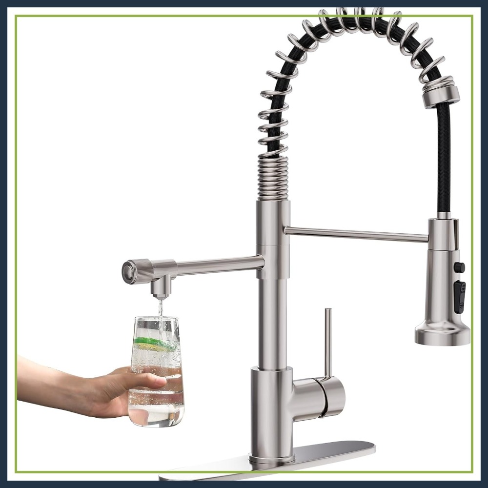 3-in-1 Pull-Down Kitchen Fauce - Commercial Kitchen Faucets recension och pris