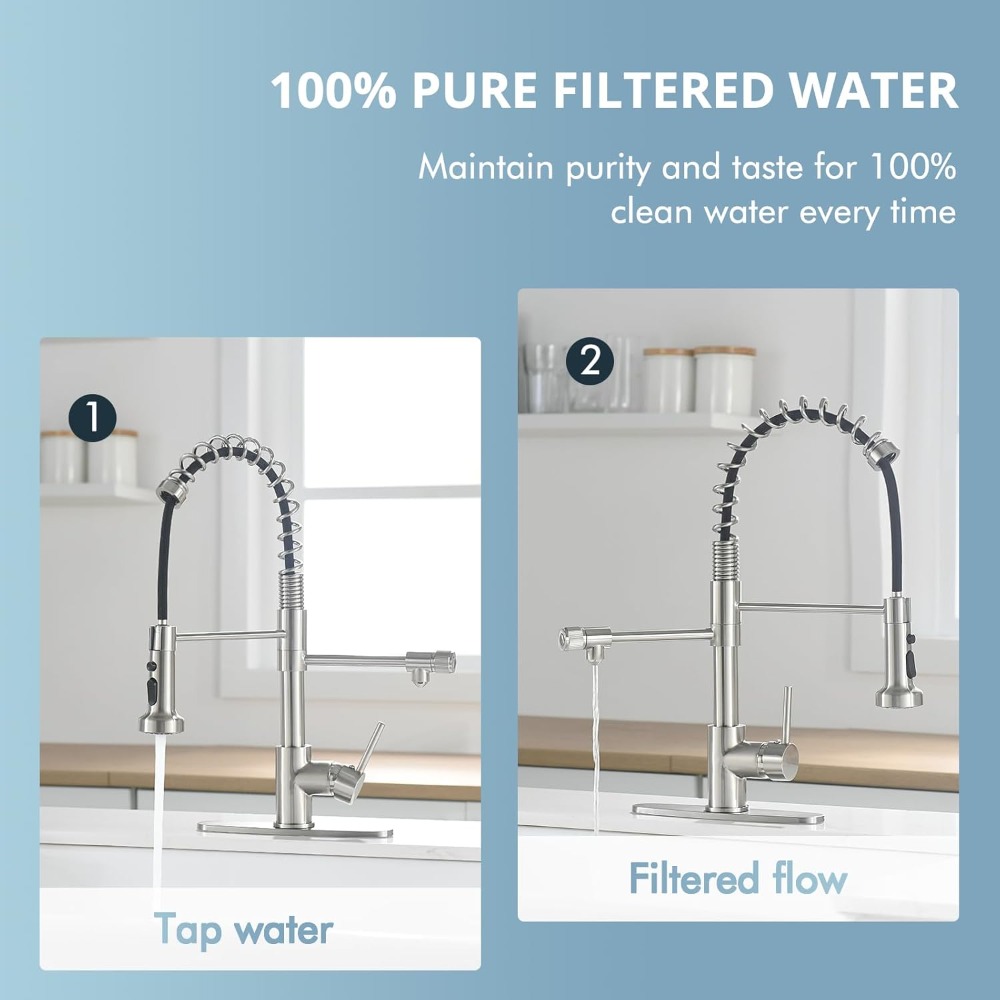 3-in-1 Pull-Down Kitchen Fauce - Commercial Kitchen Faucets recension och pris