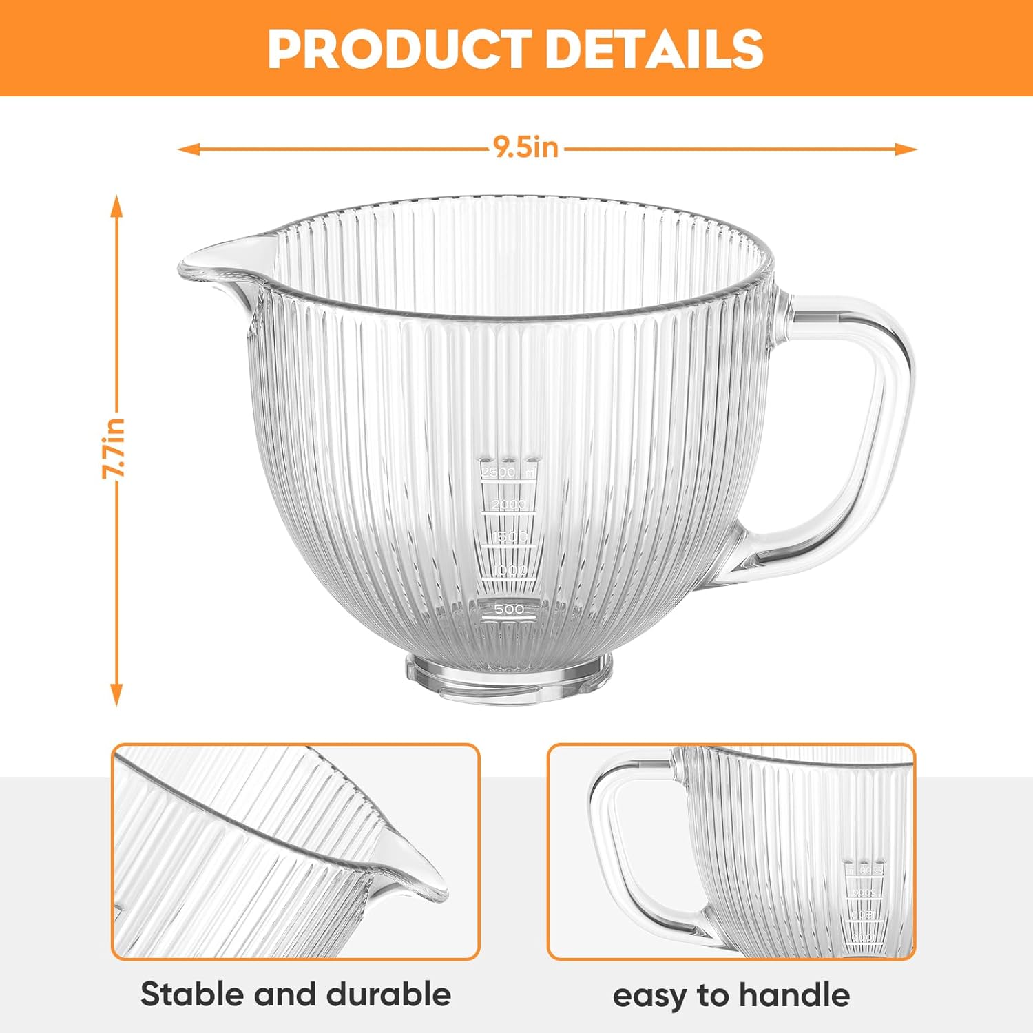 GVODE Glass Bowl for Kitchenai - Commercial Kitchen Juicer recension och pris
