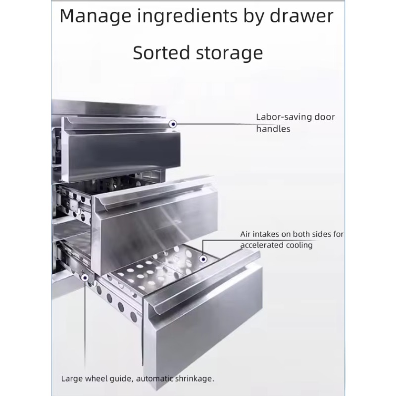 Commercial Stainless Steel Air - Commercial Kitchen Refrigerator recension och pris