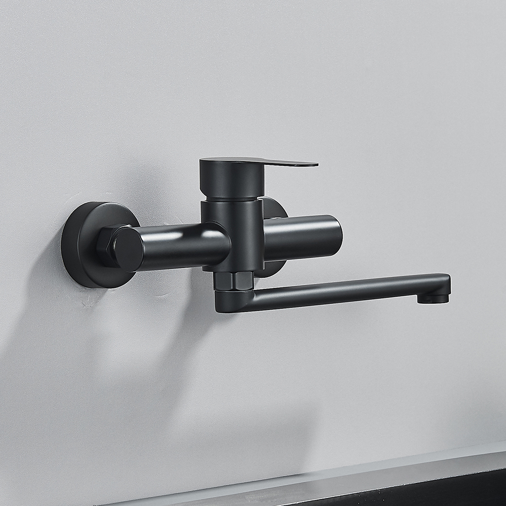 Black Wall Mounted Kitchen Fau - Commercial Kitchen Faucets recension och pris