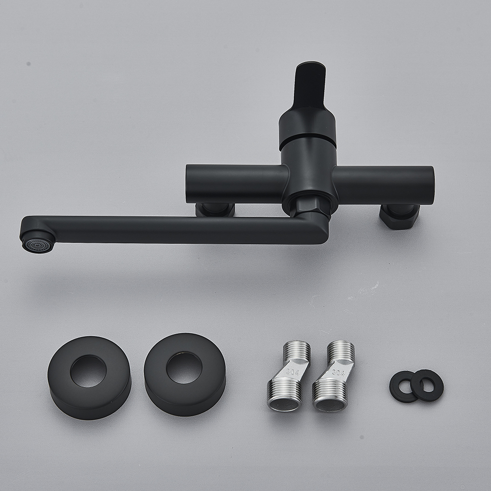 Black Wall Mounted Kitchen Fau - Commercial Kitchen Faucets recension och pris