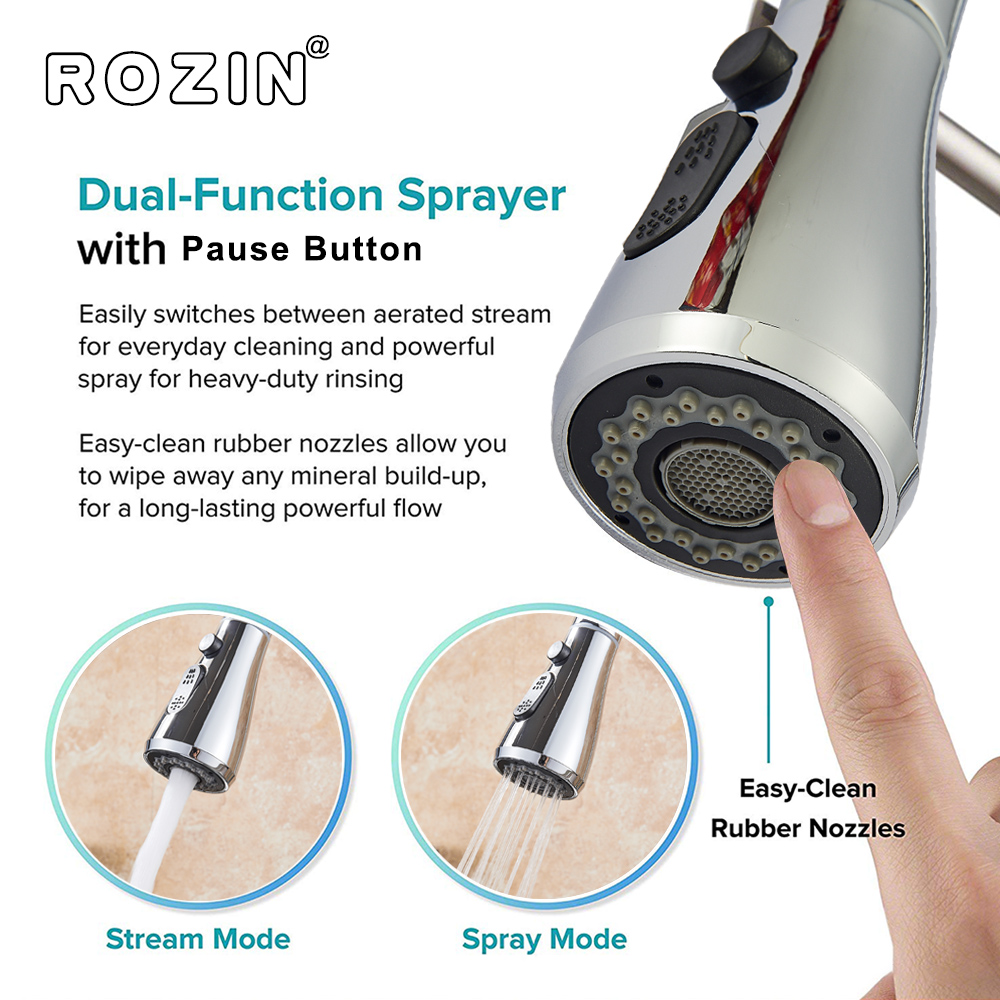Rozin Black Kitchen Faucet Sin - Commercial Kitchen Faucets recension och pris