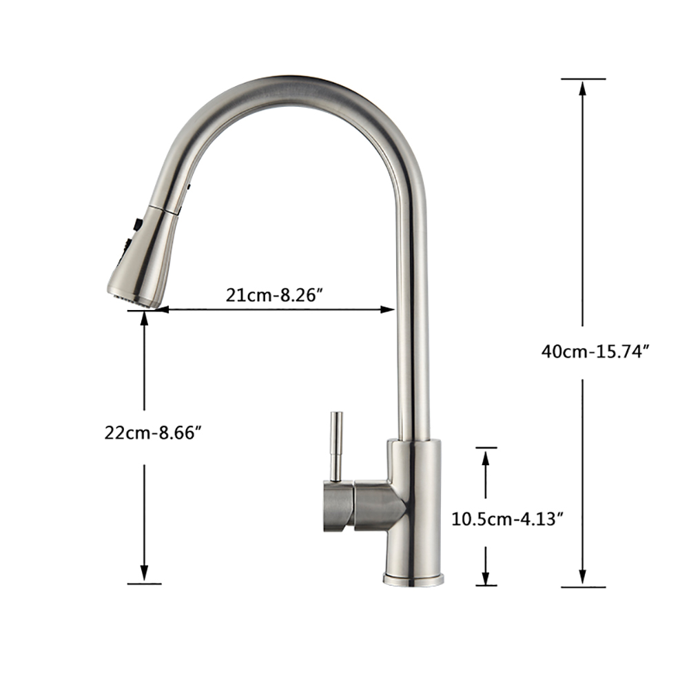 Rozin Black Kitchen Faucet Sin - Commercial Kitchen Faucets recension och pris