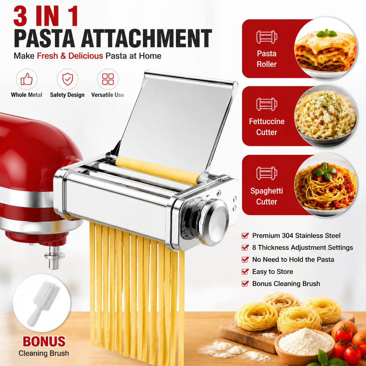 Gvode 3 in 1 Pasta Attachment  - Commercial Kitchen Juicer recension och pris