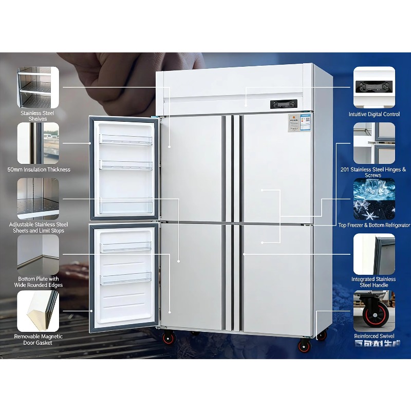 Commercial Stainless Steel Upr - Commercial Kitchen Refrigerator recension och pris