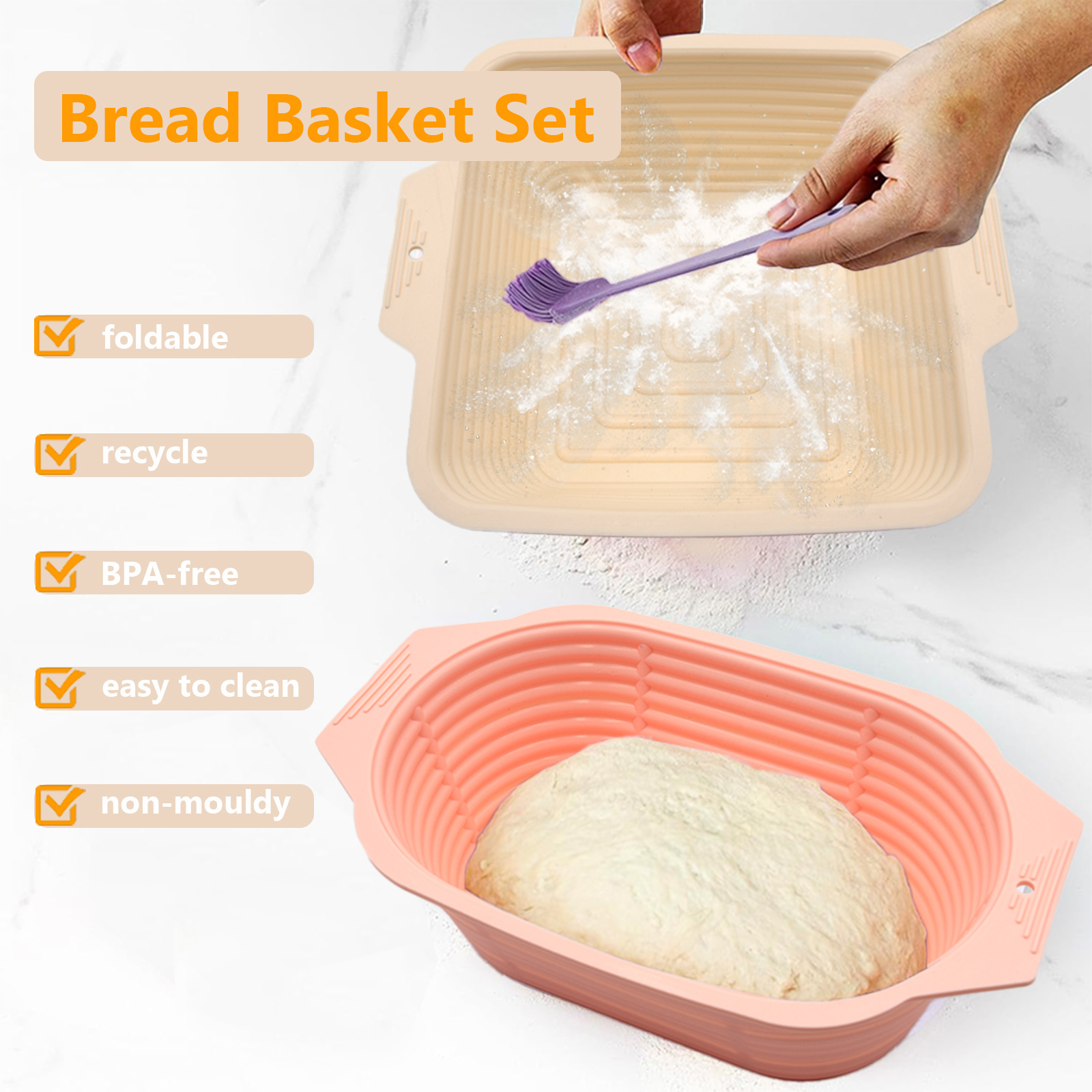 Collapsible Silicone Bread  No - Crepe Maker Griddle recension och pris