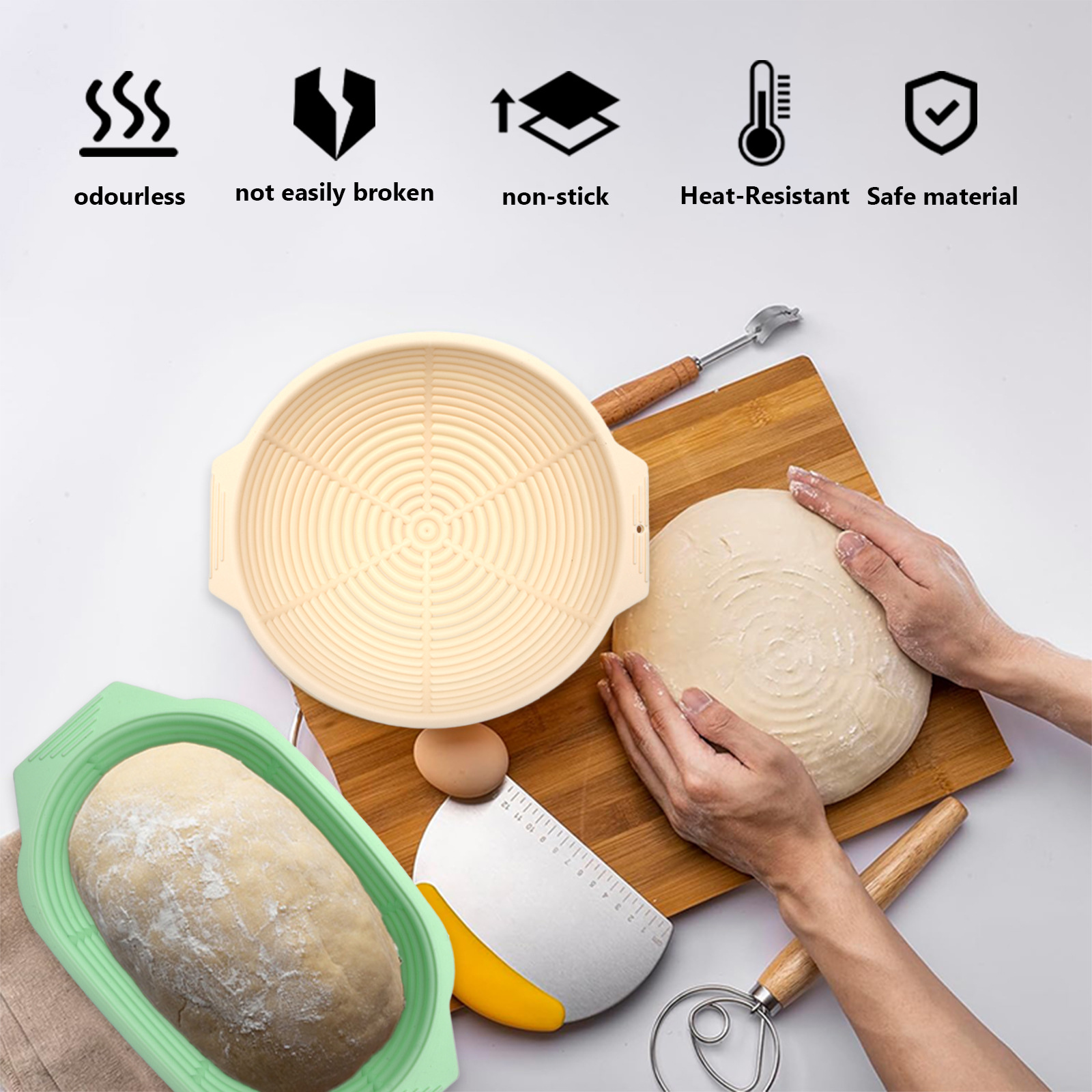 Collapsible Silicone Bread  No - Crepe Maker Griddle recension och pris