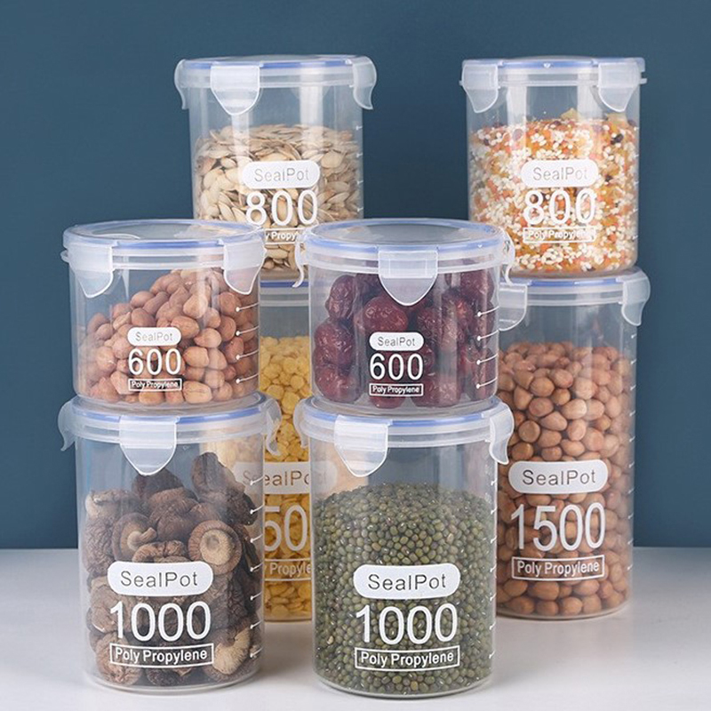 1-4PCS Sealed Jars With Scale  - Commercial Kitchen Refrigerator recension och pris