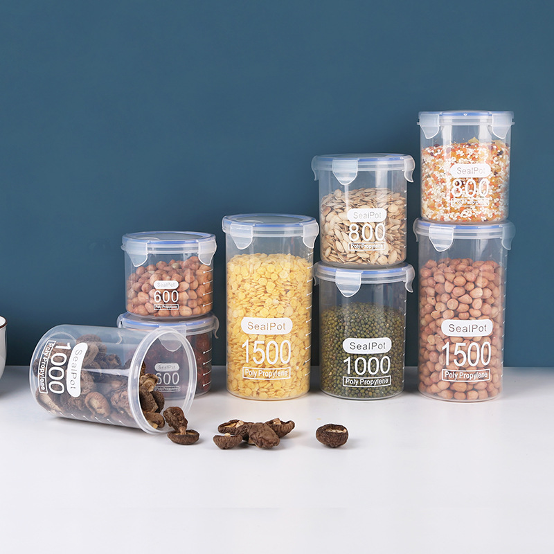 1-4PCS Sealed Jars With Scale  - Commercial Kitchen Refrigerator recension och pris