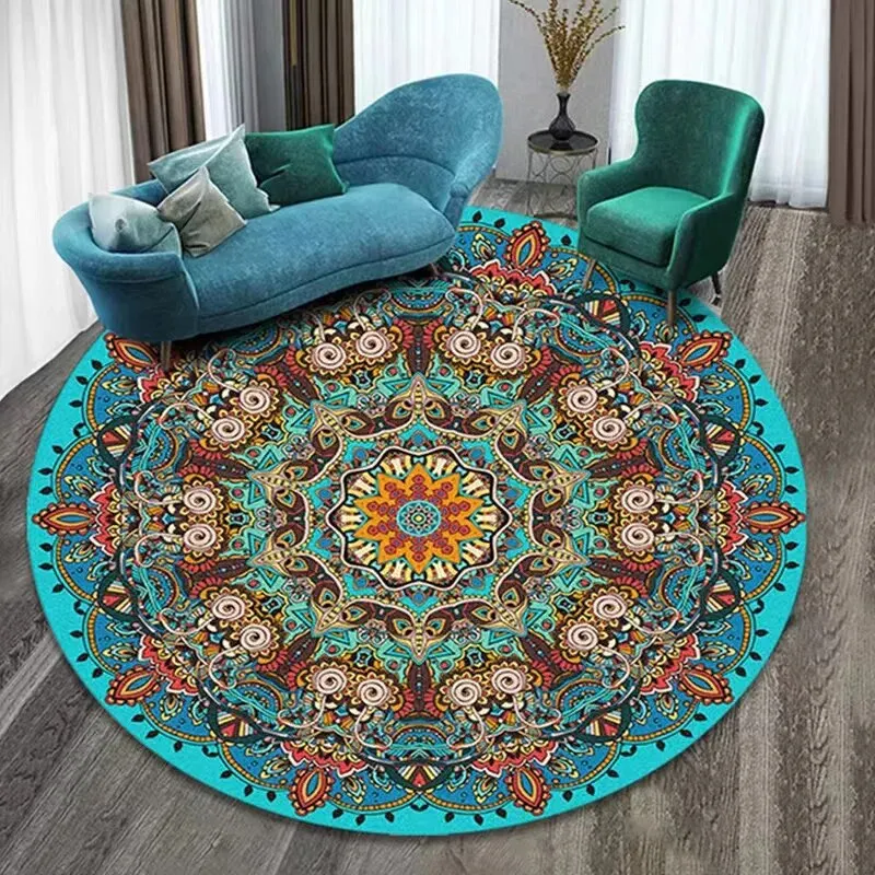 VIKAMA Printed Boho Style Roun - Commercial Dishwasher Table recension och pris