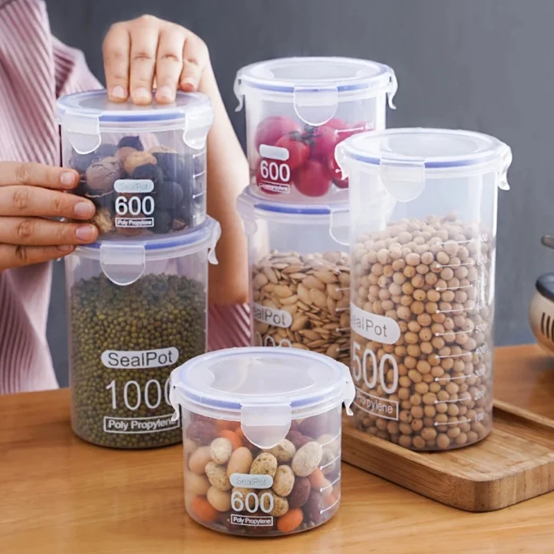 1/4PCS Sealed Jars With Scale  - Commercial Kitchen Refrigerator recension och pris